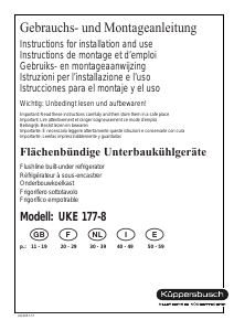 Bedienungsanleitung Küppersbusch UKE 177-8 Kühlschrank