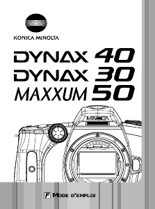 Mode d’emploi Konica-Minolta Maxxum 50 Appareil photo numérique