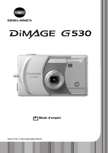 Mode d’emploi Konica-Minolta DiMAGE G530 Appareil photo numérique