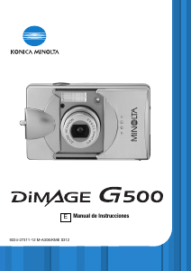 Manual de uso Konica-Minolta DiMAGE G500 Cámara digital