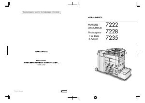 Mode d’emploi Konica-Minolta 7222 Imprimante multifonction