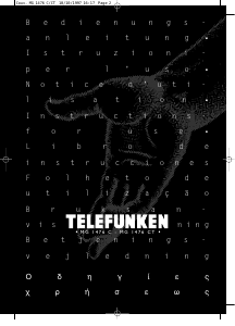 Mode d’emploi Telefunken MG1476CT Téléviseur