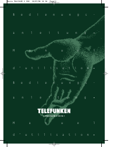 Mode d’emploi Telefunken S550M PALcolor Téléviseur