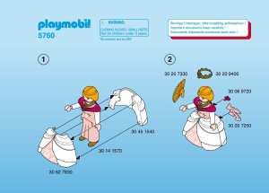 Manual de uso Playmobil set 5760 Magic Princesa con unicornio