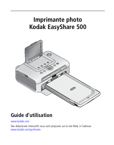 Mode d’emploi Kodak EasyShare 500 Imprimante photo