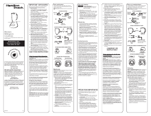 Manual de uso Hamilton Beach 50161N Wave Maker Batidora