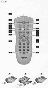 Mode d’emploi Thomson ROC45 Télécommande