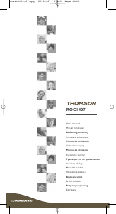 Mode d’emploi Thomson ROC1407 Télécommande