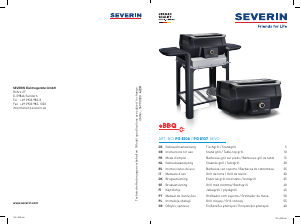 Manual de uso Severin PG 8106 Barbacoa