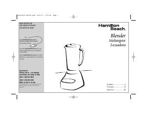 Manual de uso Hamilton Beach 50235 Wave Master Batidora