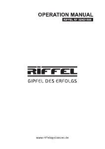 Manual Riffel RF 32HD1500 LED Television