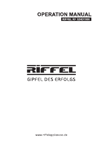 Bruksanvisning Riffel RF 32HD1500 LED TV