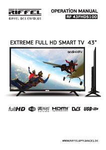 Bruksanvisning Riffel RF 43FHD5100 LED TV