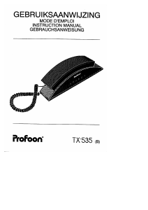 Handleiding Profoon TX-535 Telefoon