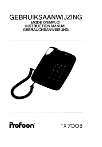 Manual Profoon TX-700B Phone