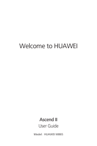 Manual Huawei M865 Mobile Phone