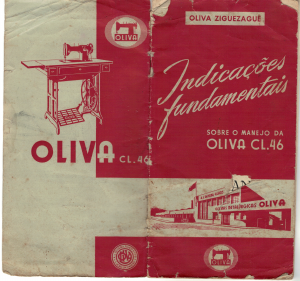 Manual Oliva CL. 46 Máquina de costura
