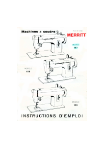 Mode d’emploi Merritt 158 Machine à coudre