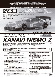 Manual de uso Kyosho 31341 Xanavi Nismo Z Coche radiocontrol