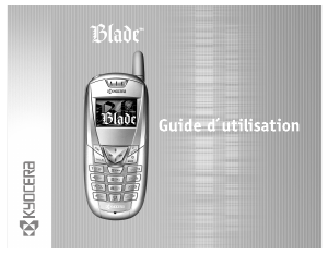 Mode d’emploi Kyocera KE423 Blade Téléphone portable
