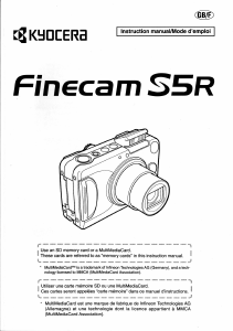 Handleiding Kyocera Finecam S5R Digitale camera