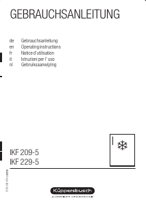 Bedienungsanleitung Küppersbusch IKF 229-5 Gefrierschrank