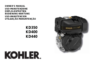 Bedienungsanleitung Kohler KD400 Motor