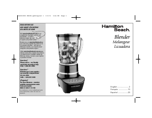 Manual Hamilton Beach 53205 Wave Maker Blender