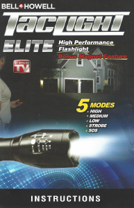 Manual Bell & Howell TacLight Elite Flashlight