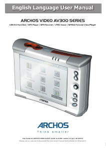 Handleiding ARCHOS AV380 Mp3 speler