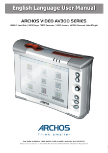 Manual ARCHOS AV320 Mp3 Player