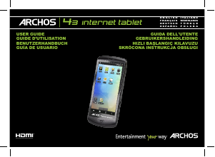 Manual de uso ARCHOS 43 Tablet