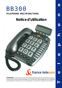 Mode d’emploi France Telecom BB300 Téléphone