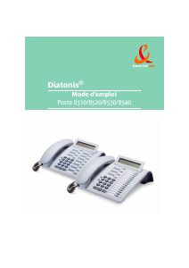 Mode d’emploi France Telecom 8510 Diatonis Téléphone