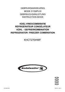 Mode d’emploi Kelvinator KHCT270HWF Réfrigérateur combiné