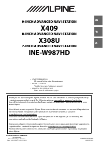 Manual Alpine X409 Car Navigation