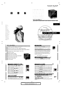Manual de uso Nafnaf DNI057 My Clock V3 Radiodespertador