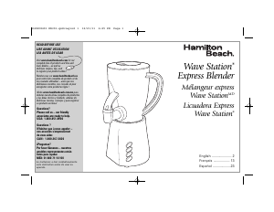 Manual de uso Hamilton Beach 58614 Wave Station Express Batidora