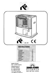 Manual de uso Kero 260 Calefactor