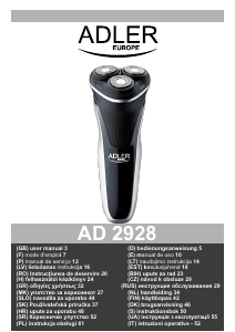 Manual Adler AD 2928 Máquina barbear