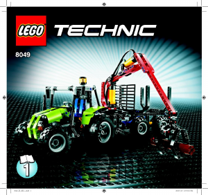 Bedienungsanleitung Lego set 8049 Technic Traktor mit Forstkran