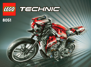 Manual de uso Lego set 8051 Technic Moto de carretera