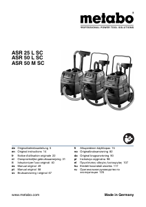 Manual de uso Metabo ASR 25 L SC Aspirador