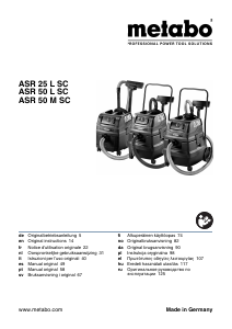 Käyttöohje Metabo ASR 50 L SC Pölynimuri