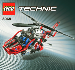 Bruksanvisning Lego set 8068 Technic Räddningshelikopter