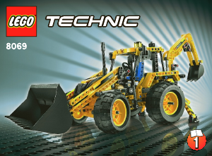 Manual Lego set 8069 Technic Backhoe loader