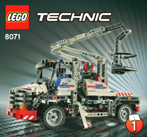 Manual Lego set 8071 Technic Bucket truck