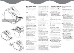 Manual Kenwood TTM404 Toaster