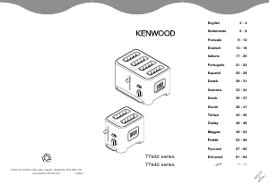 Mode d’emploi Kenwood TT930 Grille pain