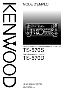 Mode d’emploi Kenwood TS-570S Émetteur-récepteur